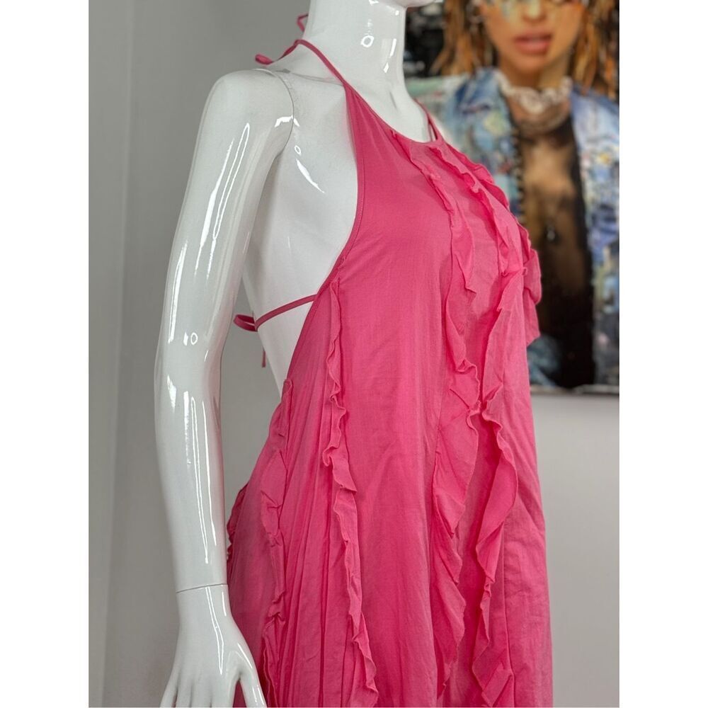 Staud Marika Ruffled Halter Gown Size M - Picture 7 of 15